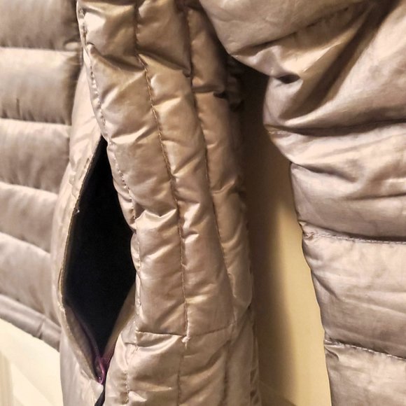 Size Small Go Lite Gray Down Feather Puffer Jacket - Picture 2 of 10
